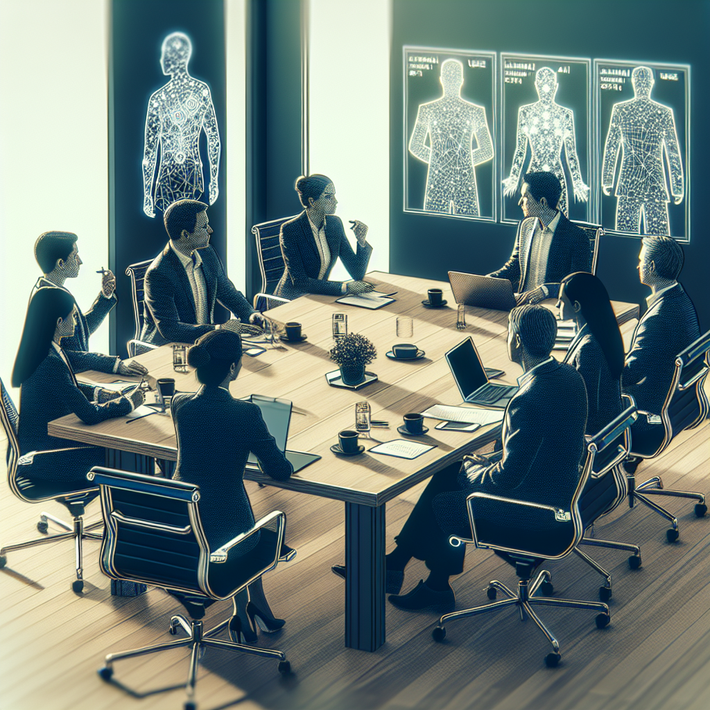 Professional illustration about AI adoption strategy for