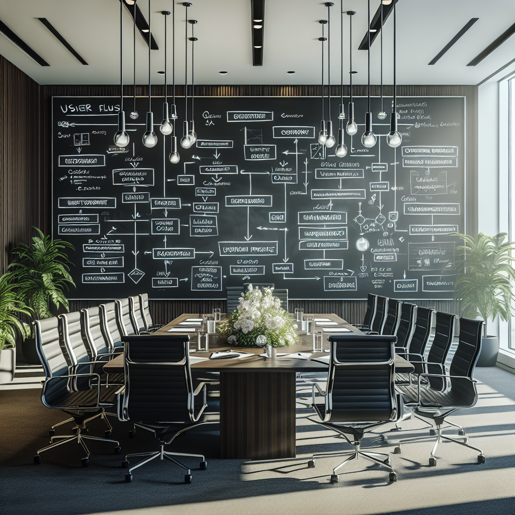 Professional illustration about custom web application development