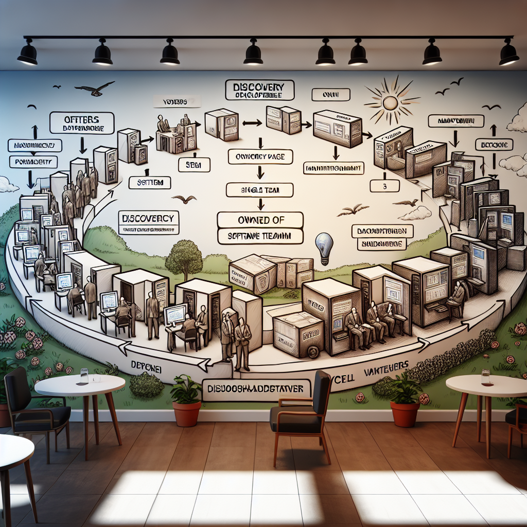 Professional illustration about full-cycle software development services