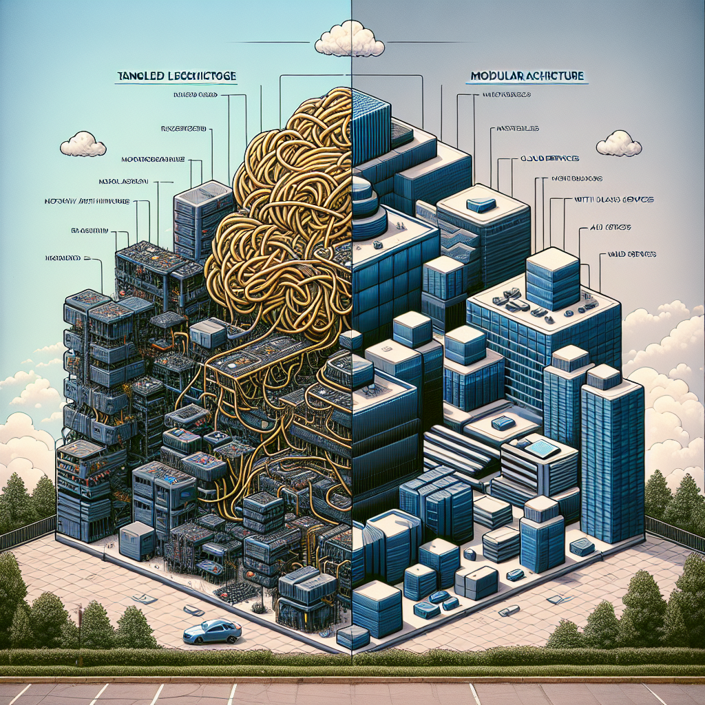 Professional illustration about legacy application modernization services