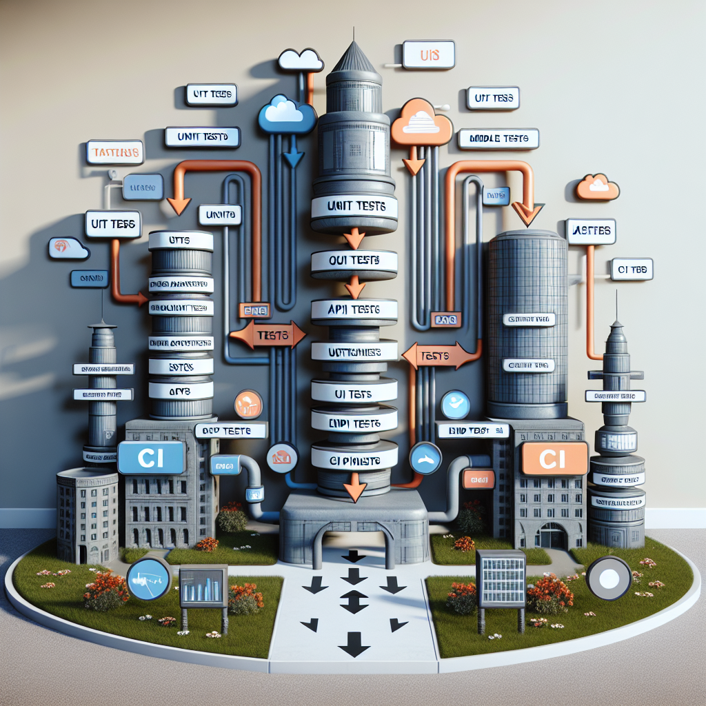 Professional illustration about QA and software testing