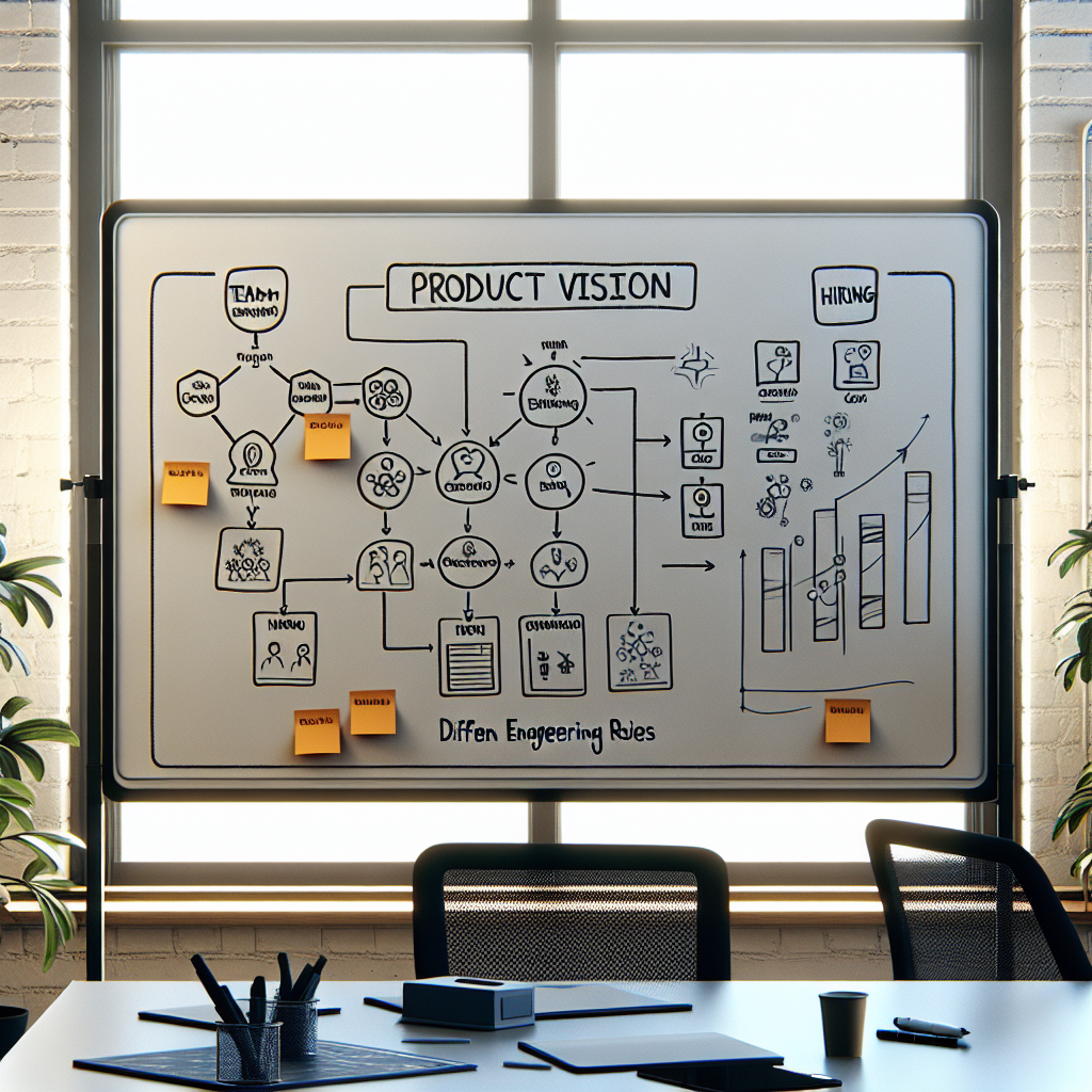 Professional illustration about scaling development teams for