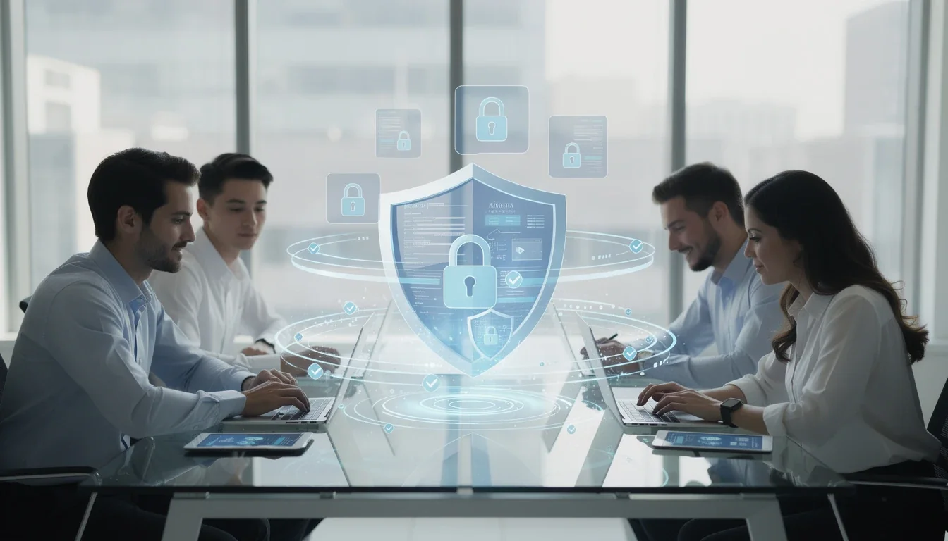 An illustrated diagram showing the key benefits of data privacy by design for startups strategies