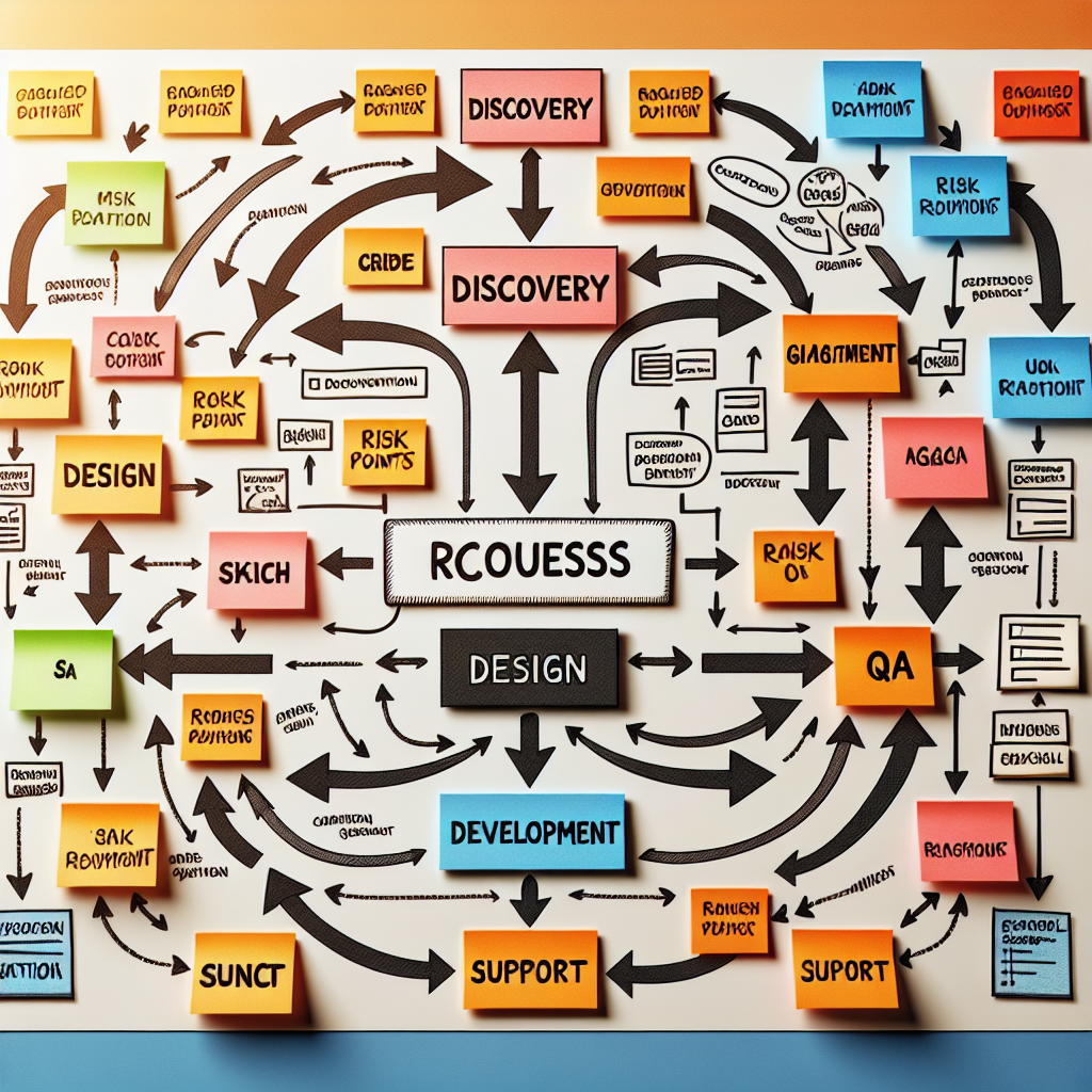 Professional illustration about full-cycle software development services