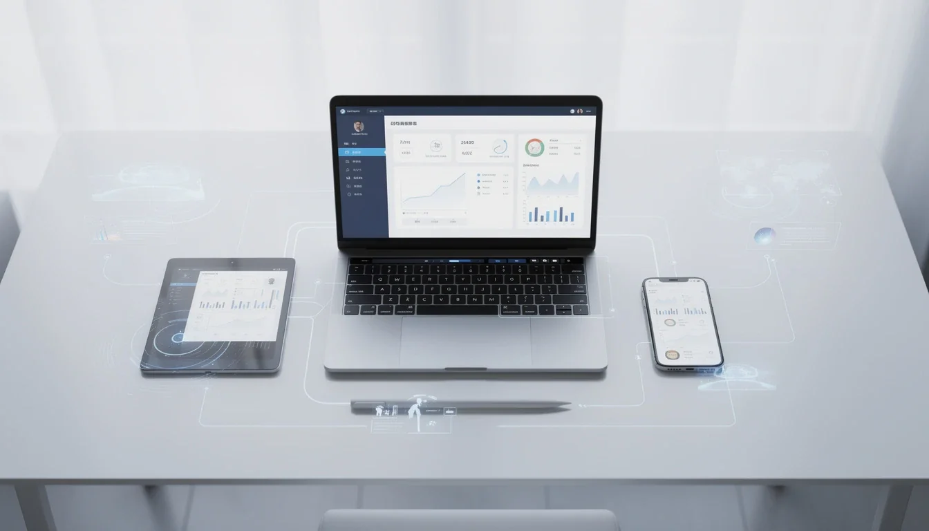 A professional team working on lightweight saas prototype development approach solutions in a modern office environment