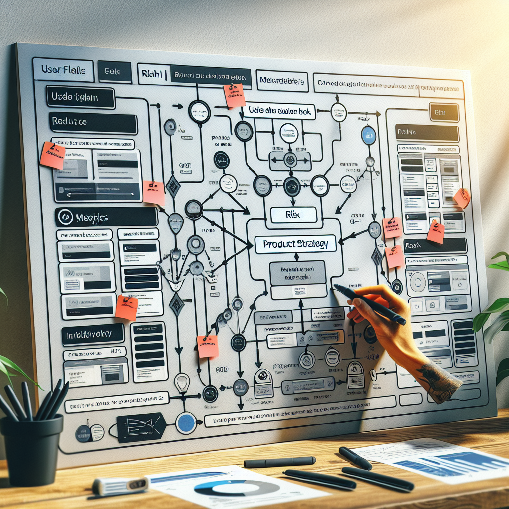 Professional illustration about UI UX design and