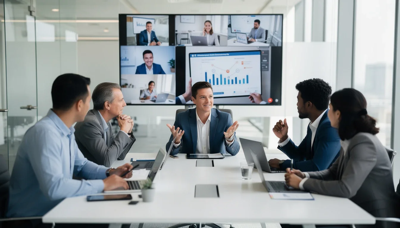 A summary infographic highlighting best practices for hybrid development team communication strategies