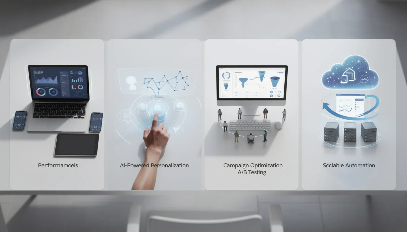 A step-by-step visual process guide demonstrating how ai-driven saas product marketing tactics works