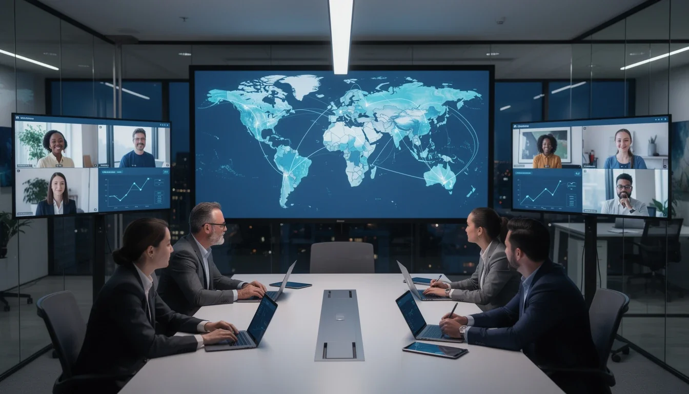 A summary infographic highlighting best practices for cross-continent product launch teams for saas