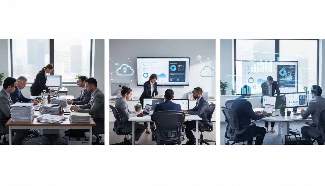 A step-by-step visual process guide demonstrating how data transformation strategies for mid-sized companies works