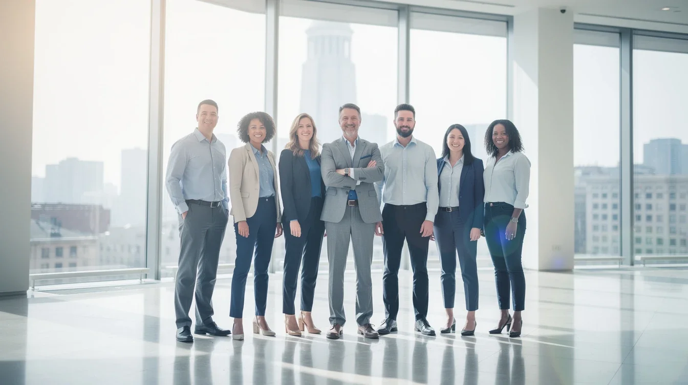 A professional team working on validating saas features before full build solutions in a modern office environment