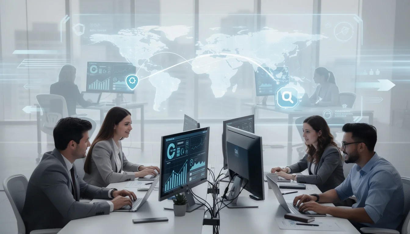 An illustrated diagram showing the key benefits of offshore qa services for startup speed strategies