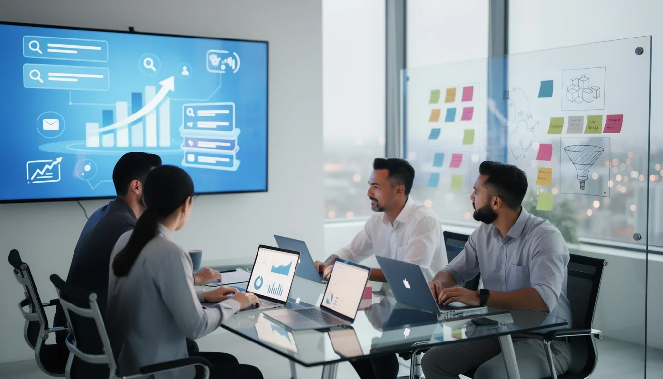 An illustrated diagram showing the key benefits of pre launch seo strategies for saas mvp strategies