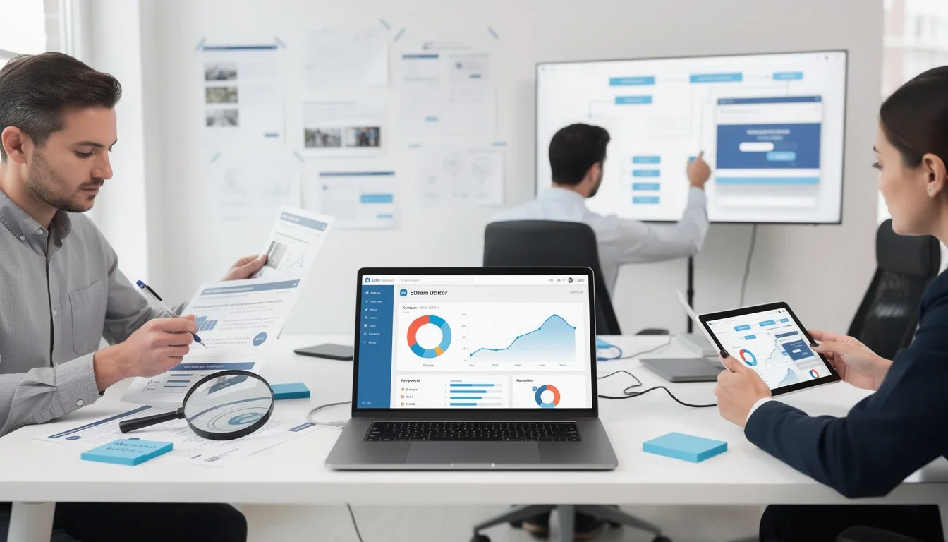 A step-by-step visual process guide demonstrating how pre launch seo strategies for saas mvp works