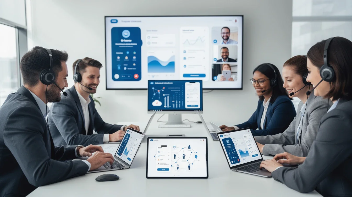 An illustrated diagram showing the key benefits of hybrid dev team healthcare app scaling case study strategies