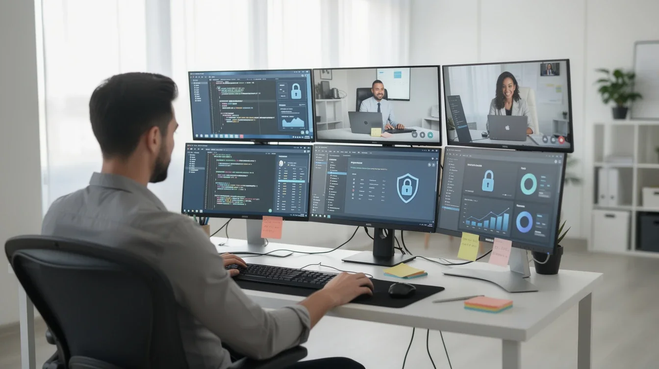A step-by-step visual process guide demonstrating how cost effective security management remote developers works