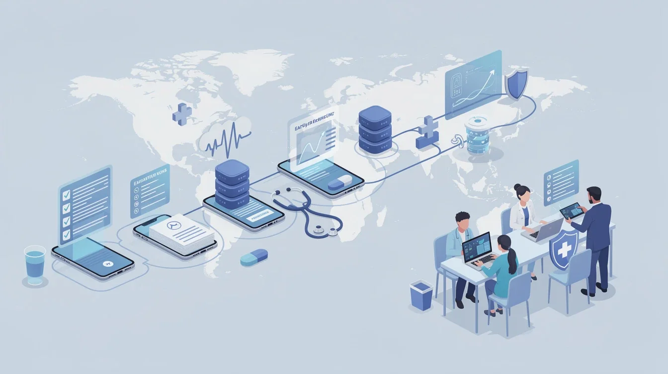 A summary infographic highlighting best practices for early compliance planning for offshore healthcare apps
