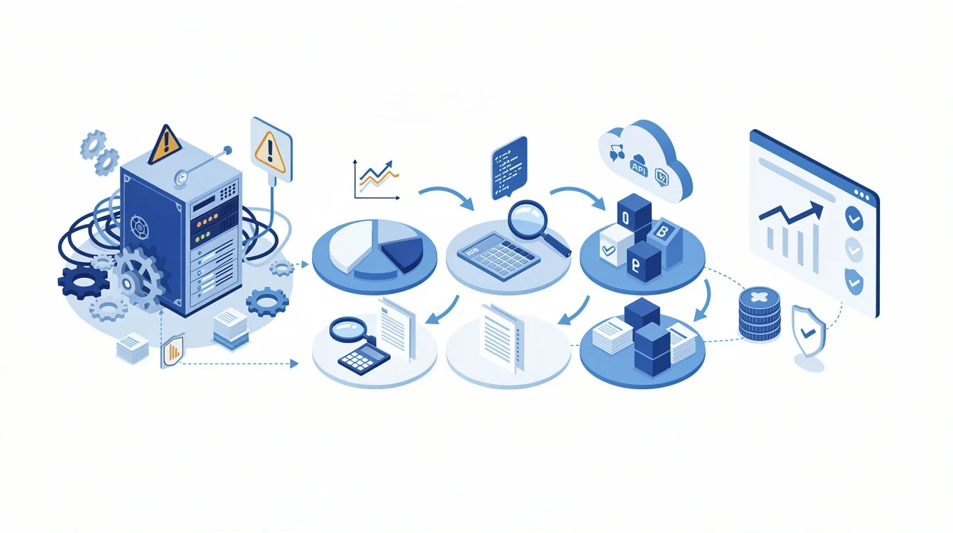 A step-by-step visual process guide demonstrating how legacy software modernization cost benefit analysis works
