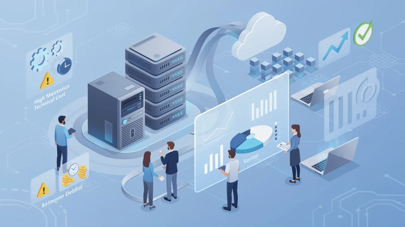 A summary infographic highlighting best practices for legacy software modernization cost benefit analysis