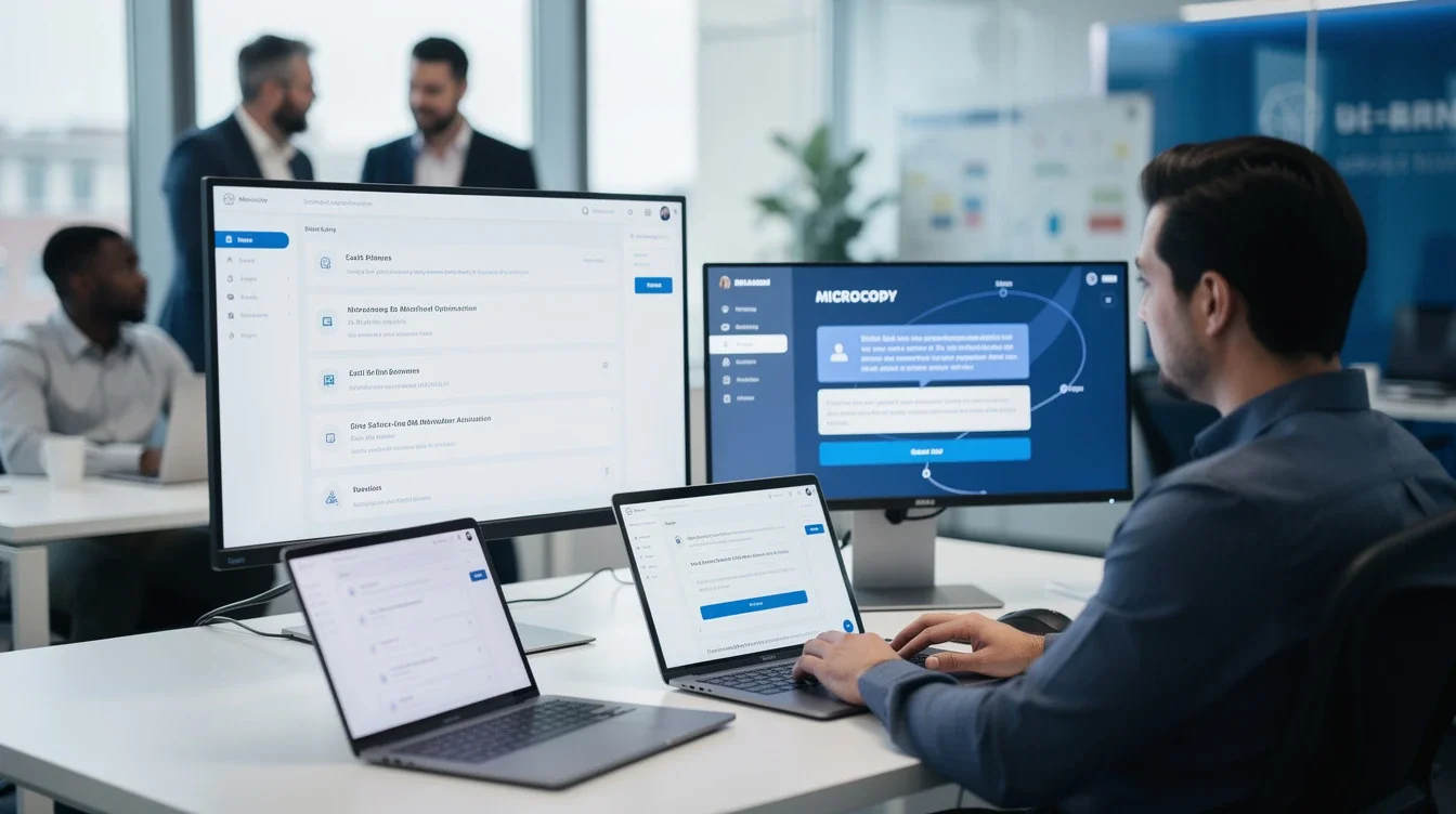 A summary infographic highlighting best practices for microcopy optimization for saas user activation