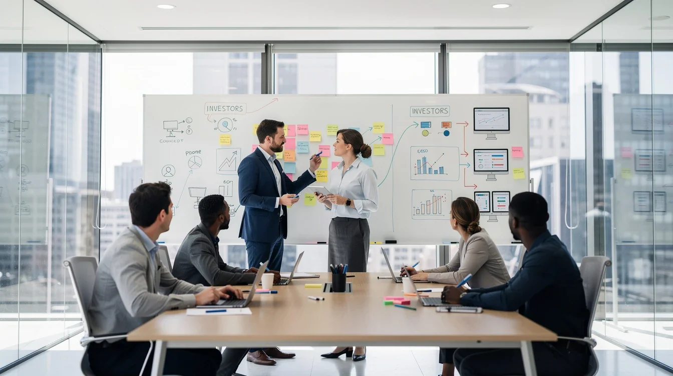 A step-by-step visual process guide demonstrating how investor feedback driven mvp roadmap works